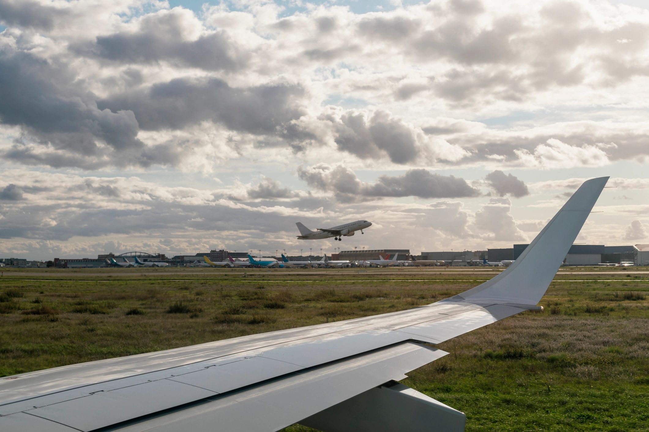 Airplane on runway representing air cargo